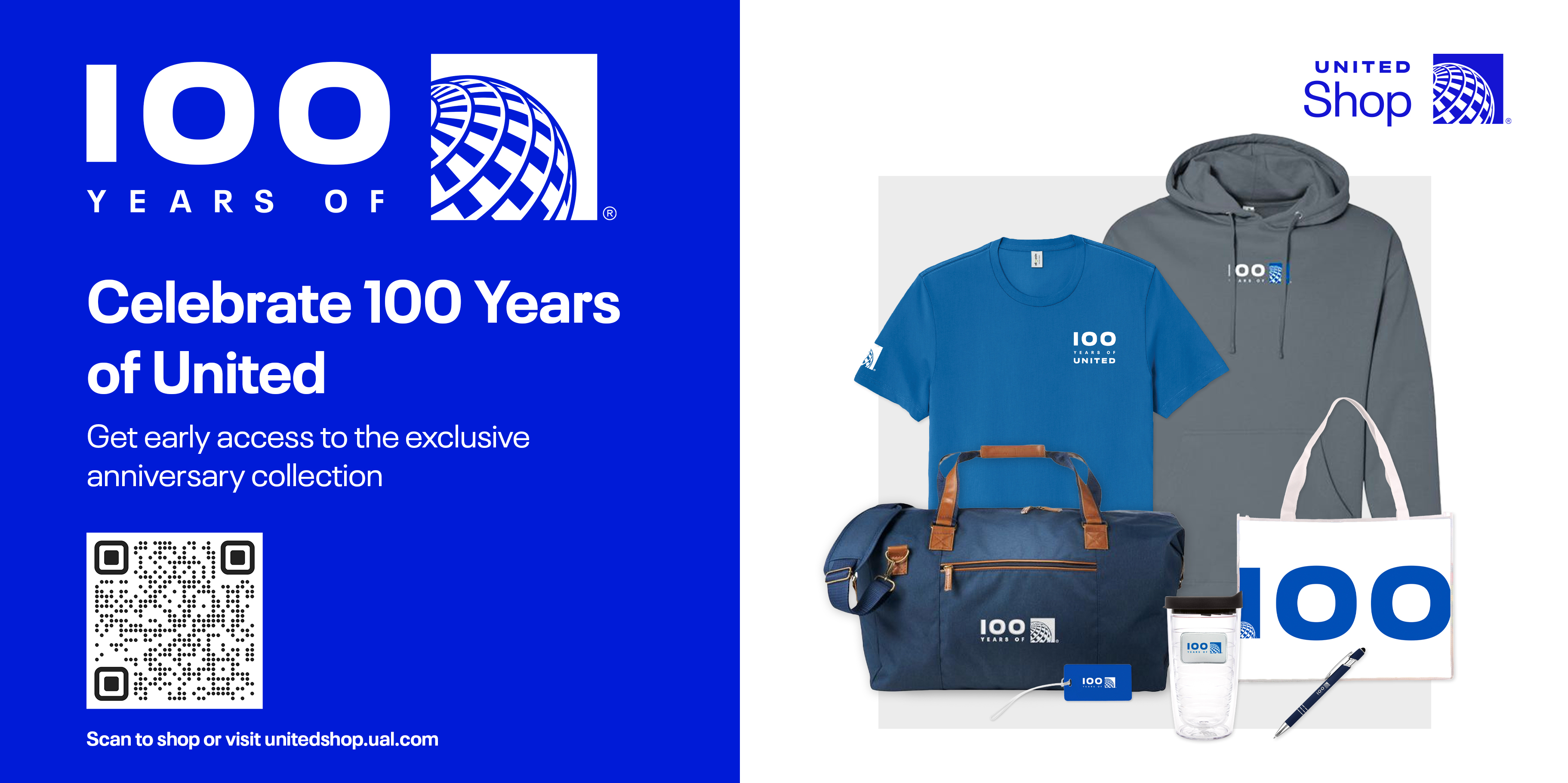 United Airlines 100 Year EID marketing piece